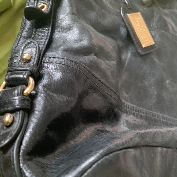 Badgley mischka black leather bag - Picture 2 of 4
